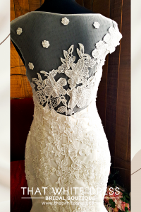 412W20 LL illusion back symmetrical lace Bridal Dress Rental Malay Kuala Lumpur Rental