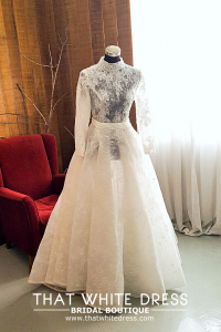 710LLW01skirt LL Nicollette detachable train Pengantin Muslimah Malaysia